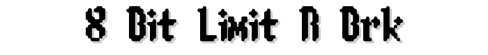 8-bit Limit R BRK font